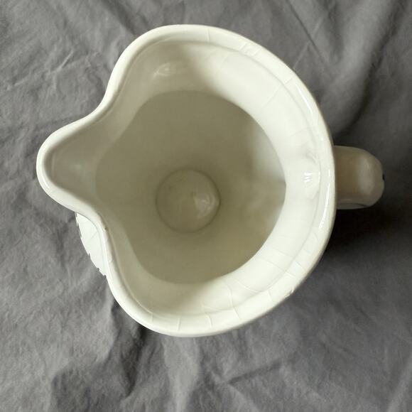 Vintage "Locanda Ticinese Lucerna" Restaurant Swiss Ceramic Creamer Dish 4" Tall - Picture 5 of 10